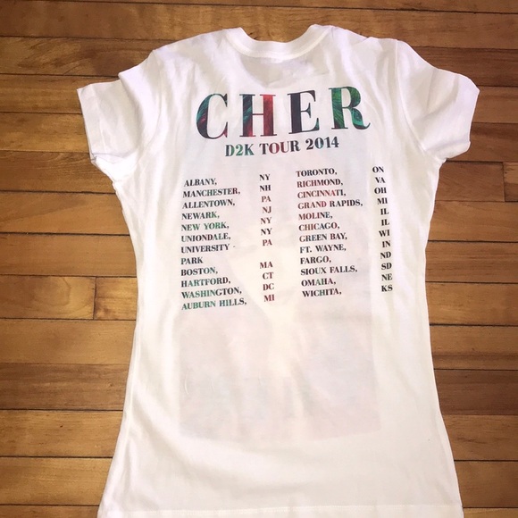 NWOT💥Next Level Apparel Cher Tour T-shirt💥 Sz. L - Picture 5 of 5